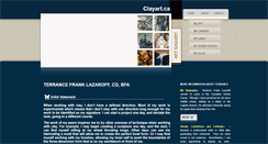 Desktop Screenshot of clayart.ca