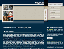 Tablet Screenshot of clayart.ca